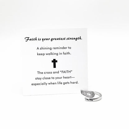 Faith Cross Ring