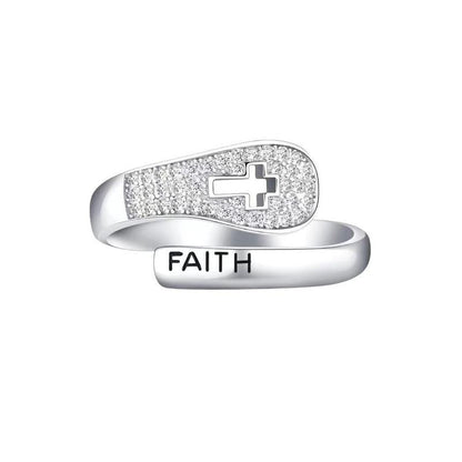 Faith Cross Ring