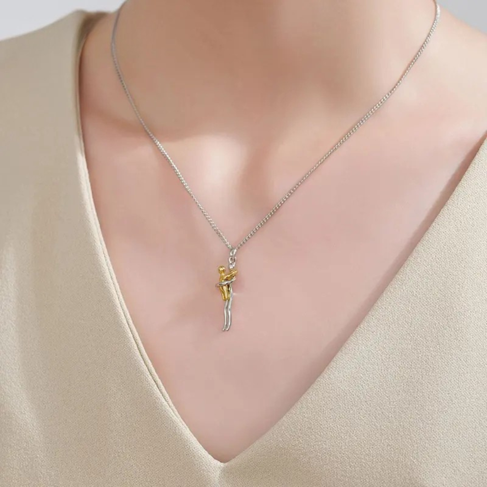 Mommy and Me Hug Necklace