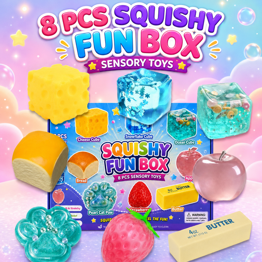 8pc Squishy Fun Box - Sensory Set