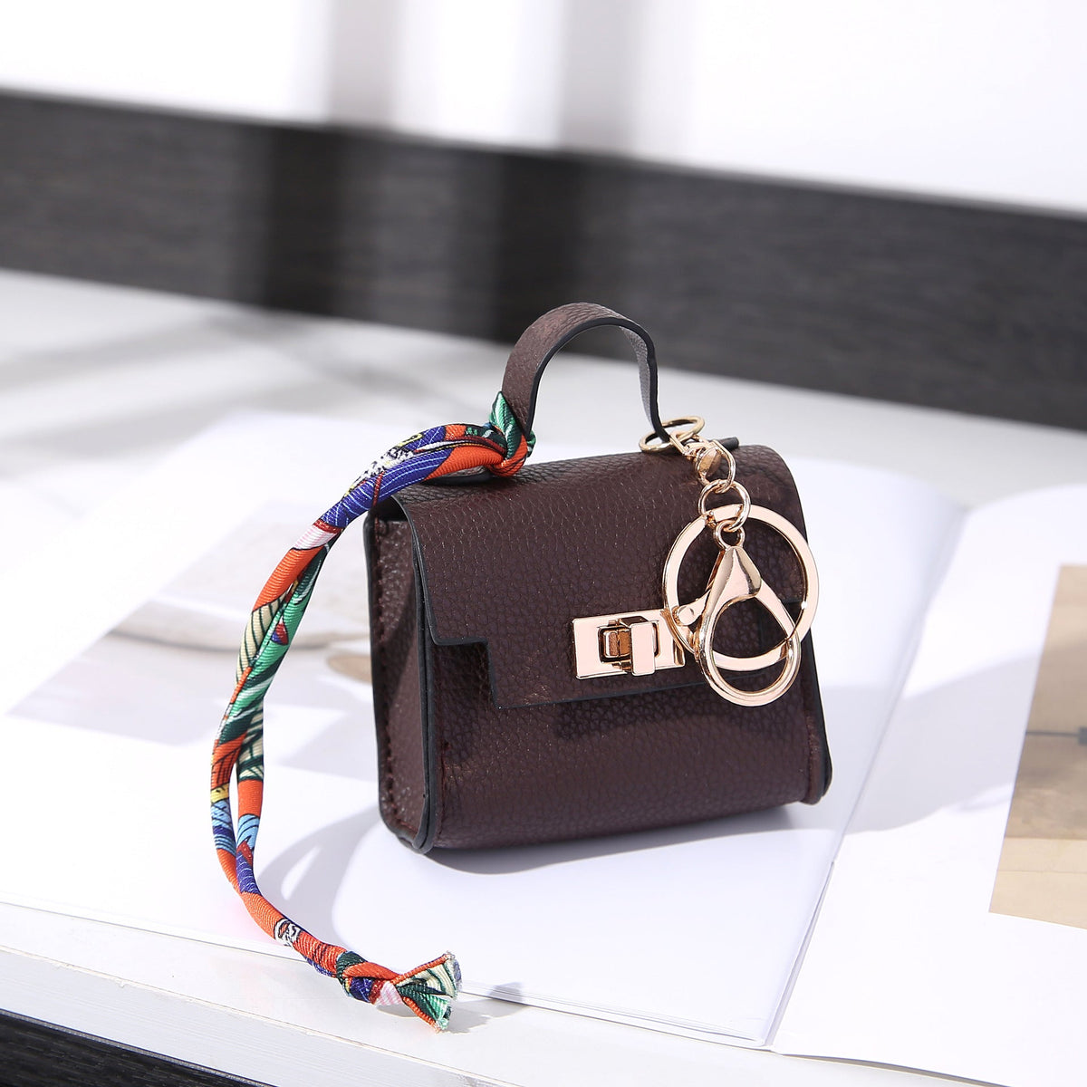 Mini Luxury Bag Keychain Charm