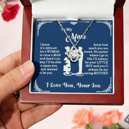 To My Mom – Forever Your Little Boy Necklace