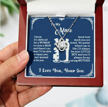 To My Mom – Forever Your Little Boy Necklace
